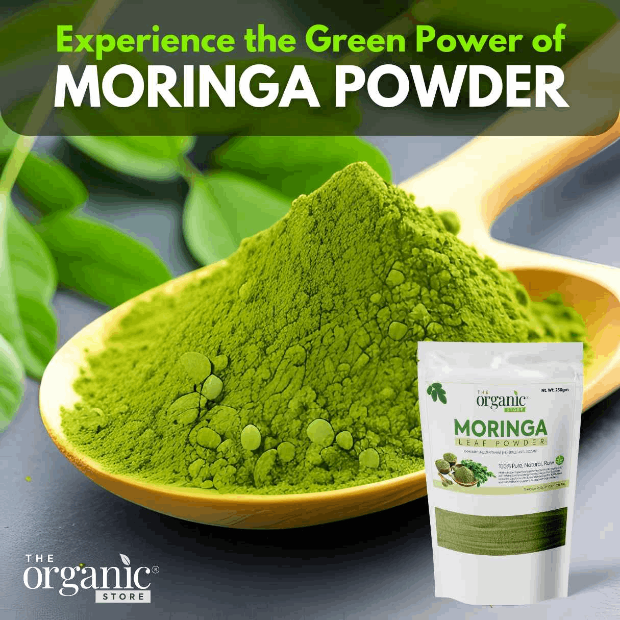 1kg Organic Bee Honey + 500 gm Moringa Leaves Powder - The Organic Store