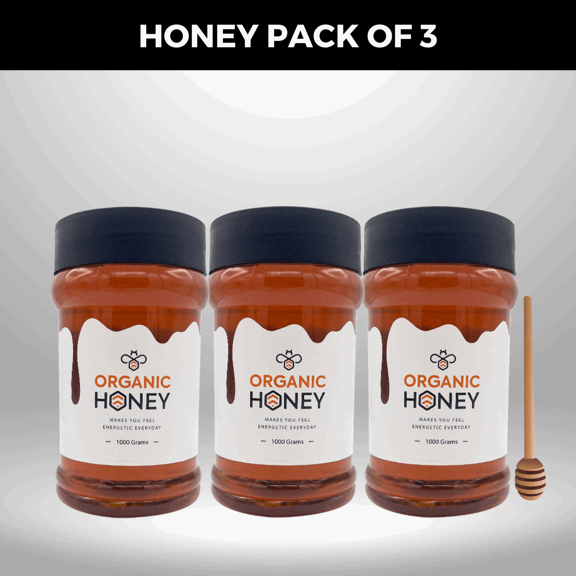 Premium and Natural Honey 3 KG with 90 Moringa Capsules - The Organic Store