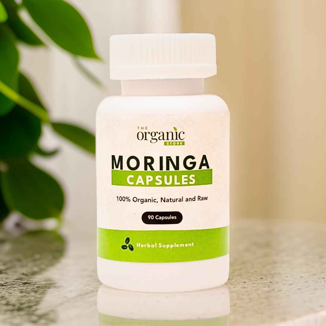 500gm x 2 Moringa Powder + 90 Moringa Capsules - The Organic Store