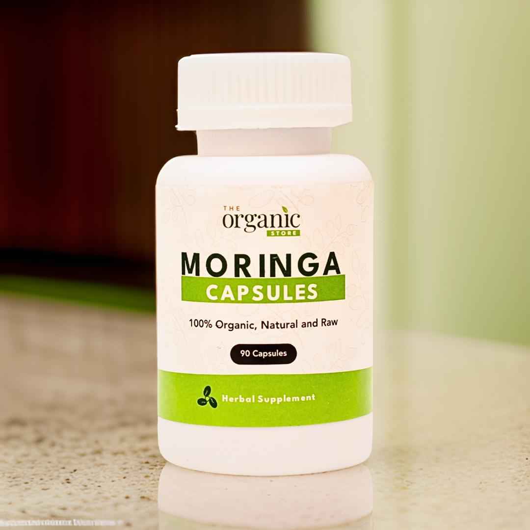 Moringa Capsules - Moringa Leaf, Immune Support - The Organic Store