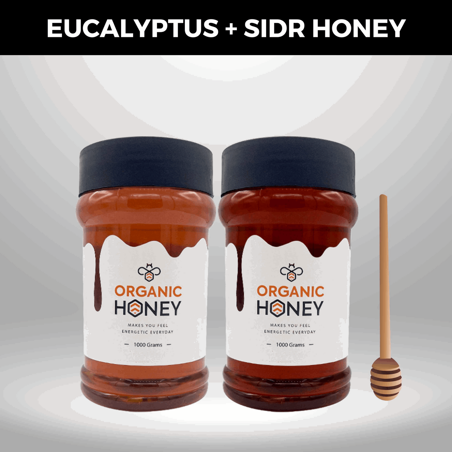 Sidr & Eucalyptus Honey - Pack of 2 kg Bee Honey عسل الخالص - The Organic Store