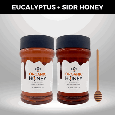 Sidr & Eucalyptus Honey - Pack of 2 kg Bee Honey عسل الخالص - The Organic Store