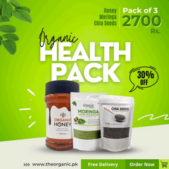 Organic Health Pack - Honey, Moringa Powder, Chia Seeds