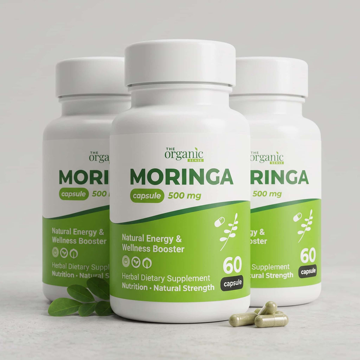 Moringa Capsules - Moringa Leaf, Immune Support