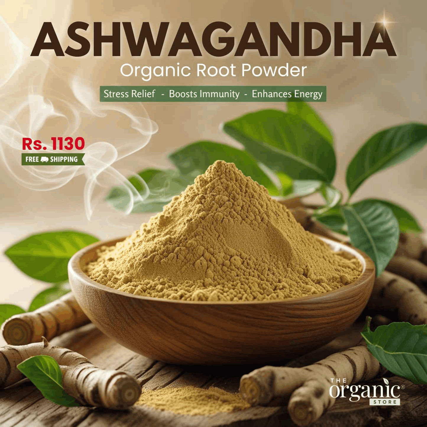 Ashwagandha Organic Root Powder - The Organic Store