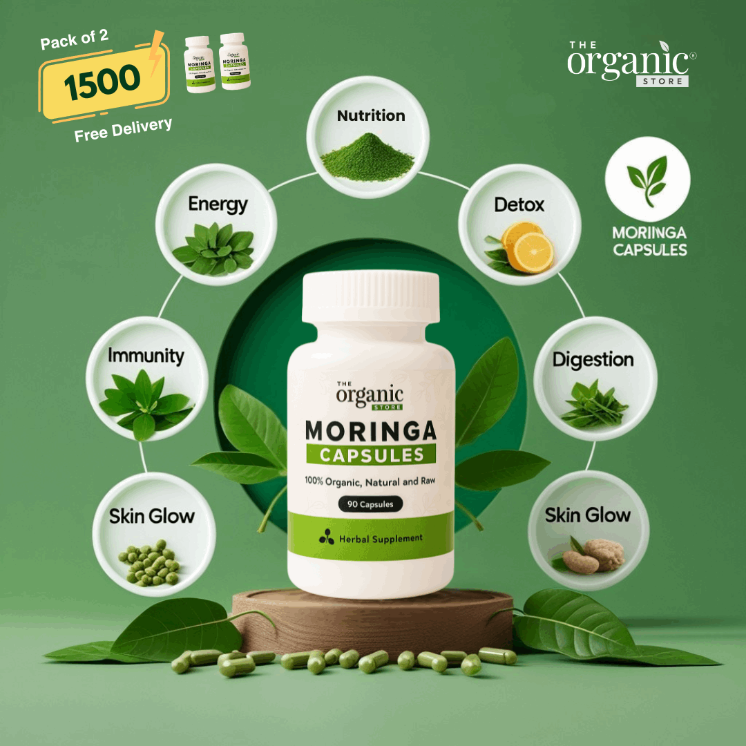 Bundle Offer - 200 Moringa Capsules - Moringa Leaf, Immune Support