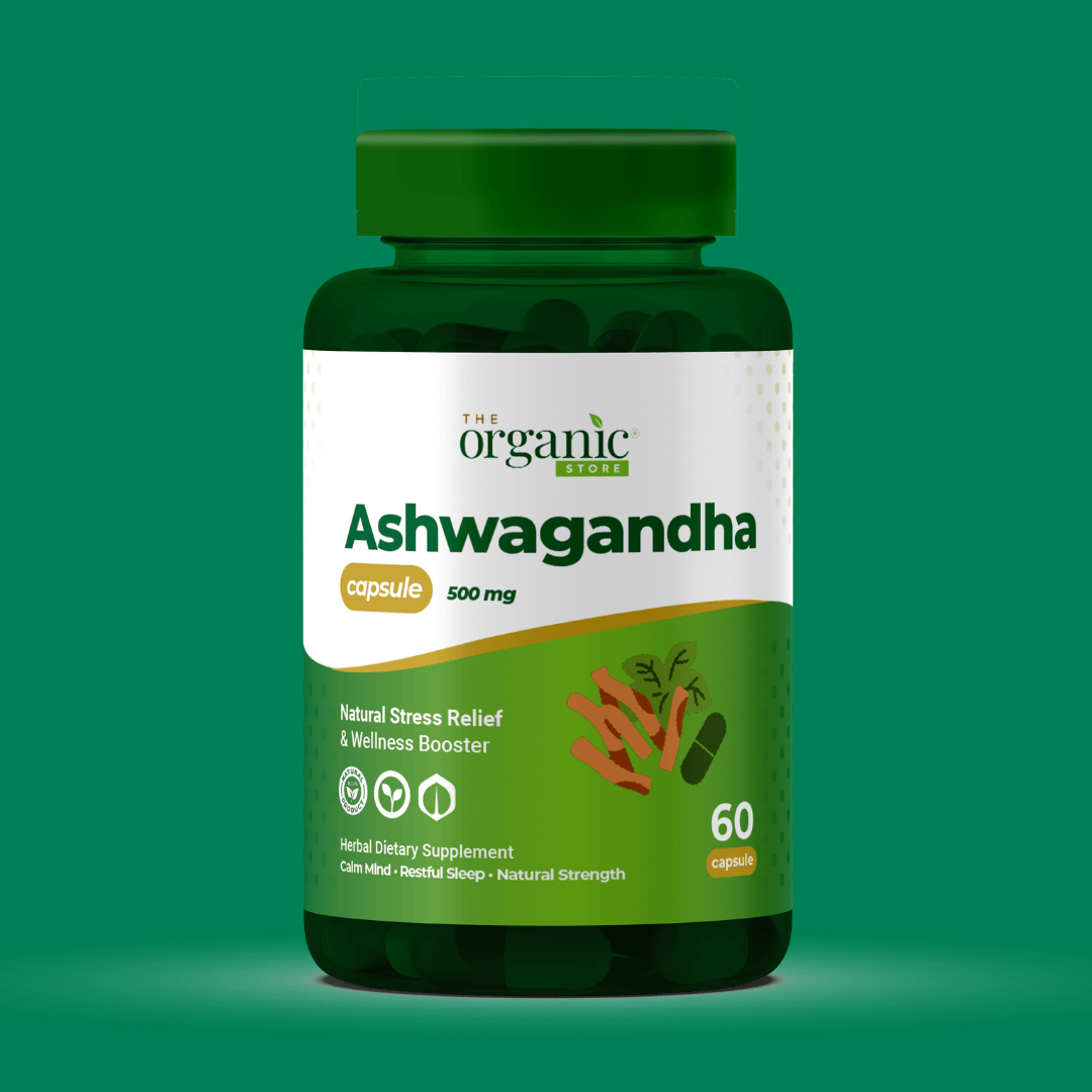 Ashwagandha Capsules 500mg – Stress Relief & Sleep Aid