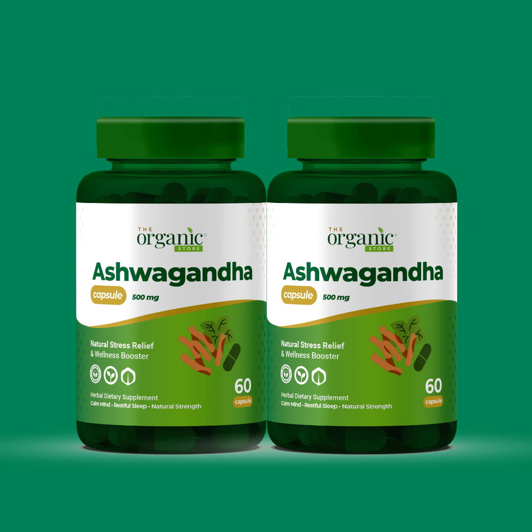 Ashwagandha Capsules 500mg – Stress Relief & Sleep Aid