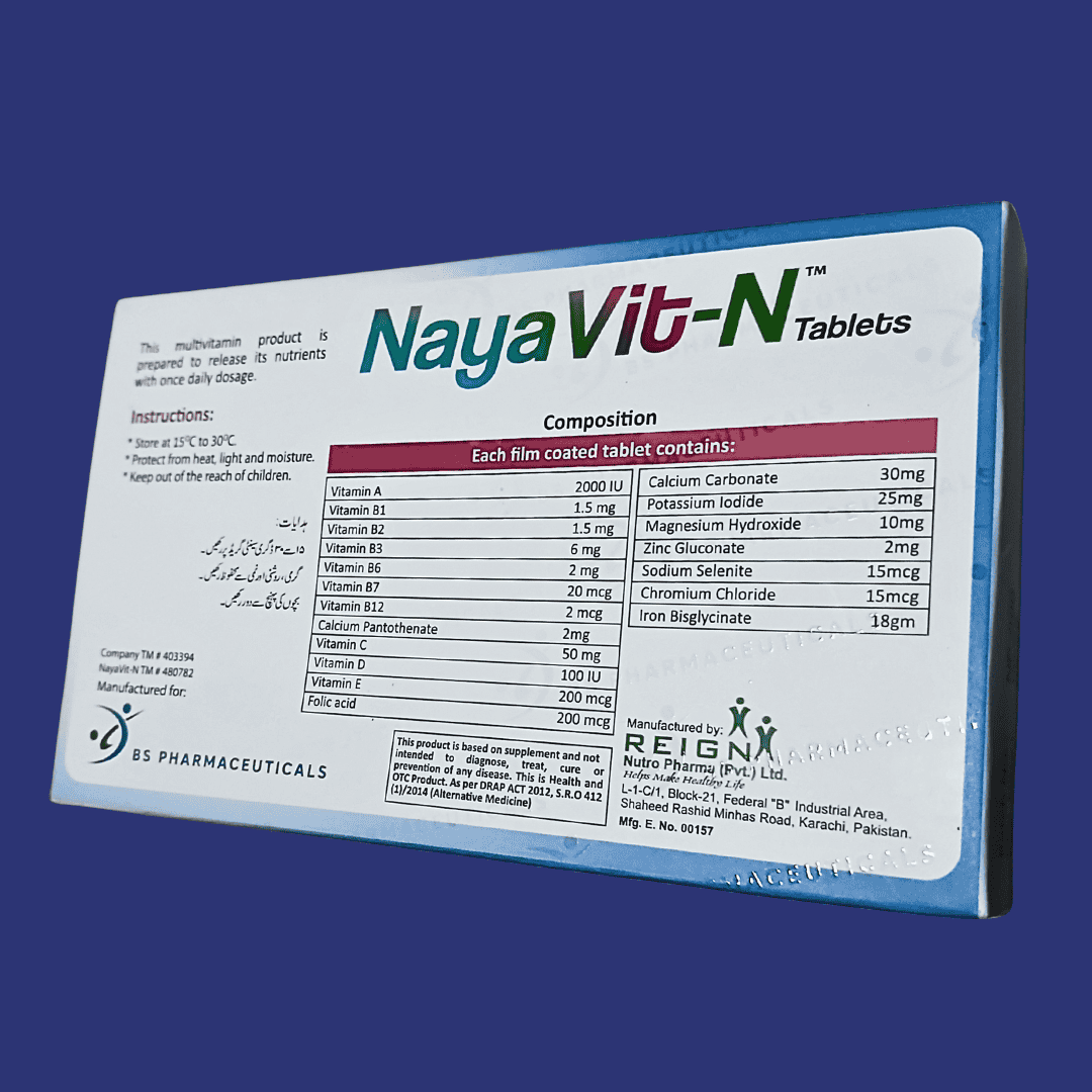 NayaVit-N Multivitamin & Multimineral Tablets with Antioxidants