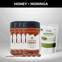 4kg Eucalyptus Honey + Free 4 spoons + Free 250gm Moringa Powder