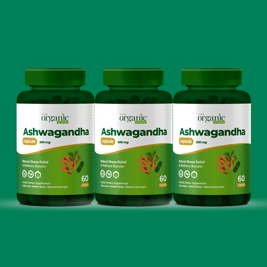 Ashwagandha Capsules 500mg – Stress Relief & Sleep Aid