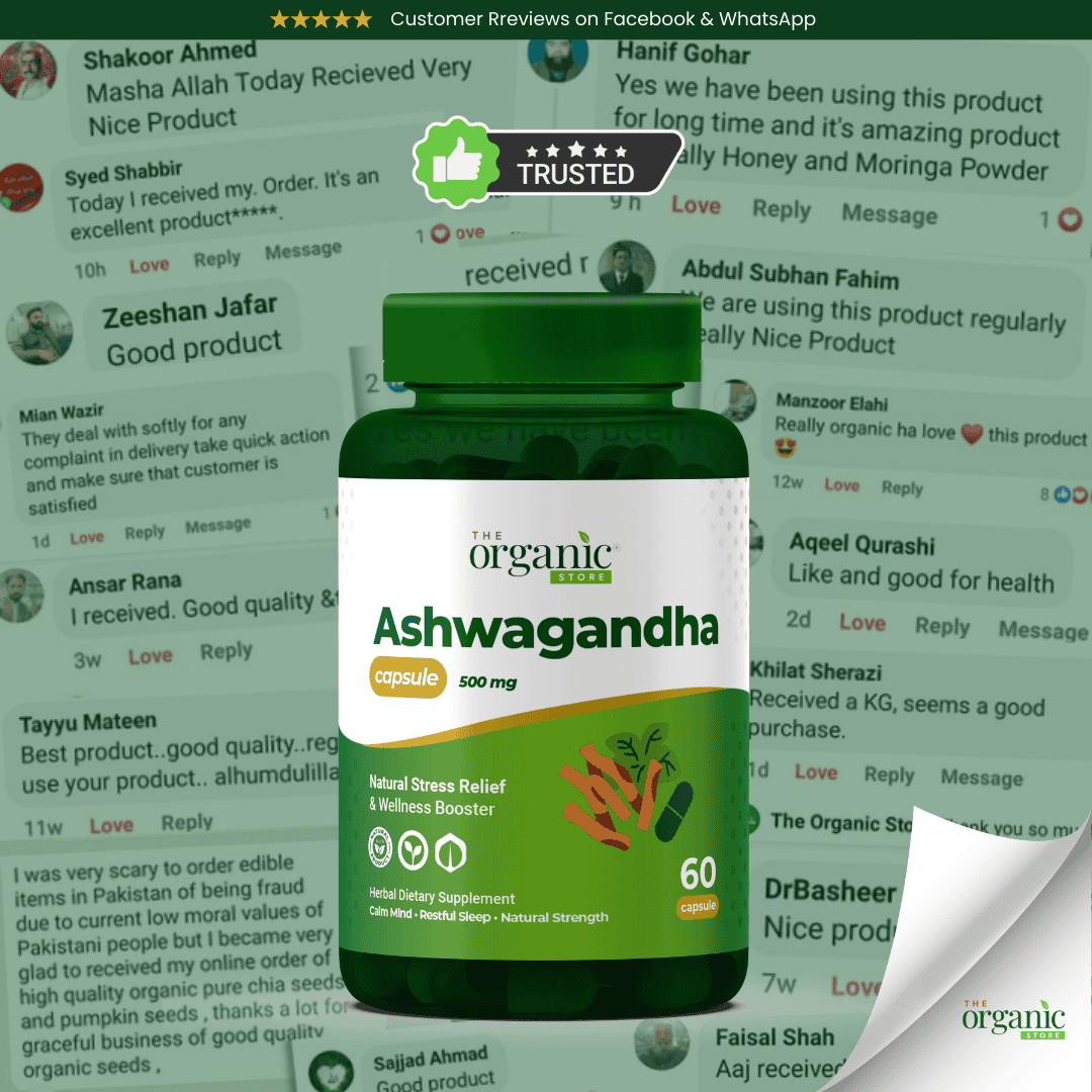 Ashwagandha Capsules 500mg – Stress Relief & Sleep Aid