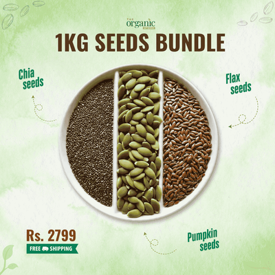 Superfood Seeds Bundle – 3 Pack (Chia, Pumpkin, & Flax Seeds) – 1 KG