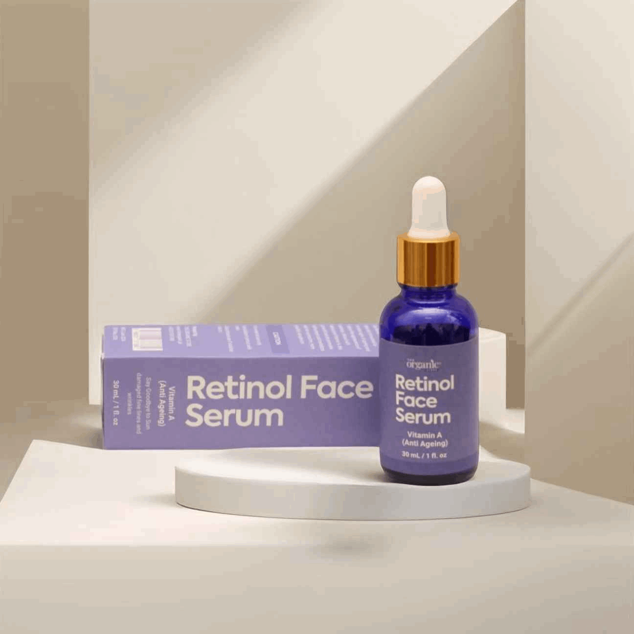 Retinol Serum by The Organic Store - Vitamin A - 30ml - Fragrance Free - The Organic Store