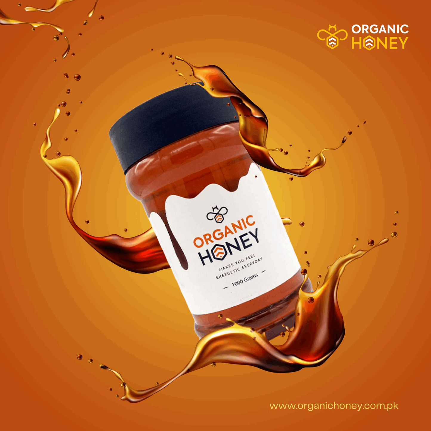 1kg Organic Bee Honey + 500 gm Moringa Leaves Powder - The Organic Store