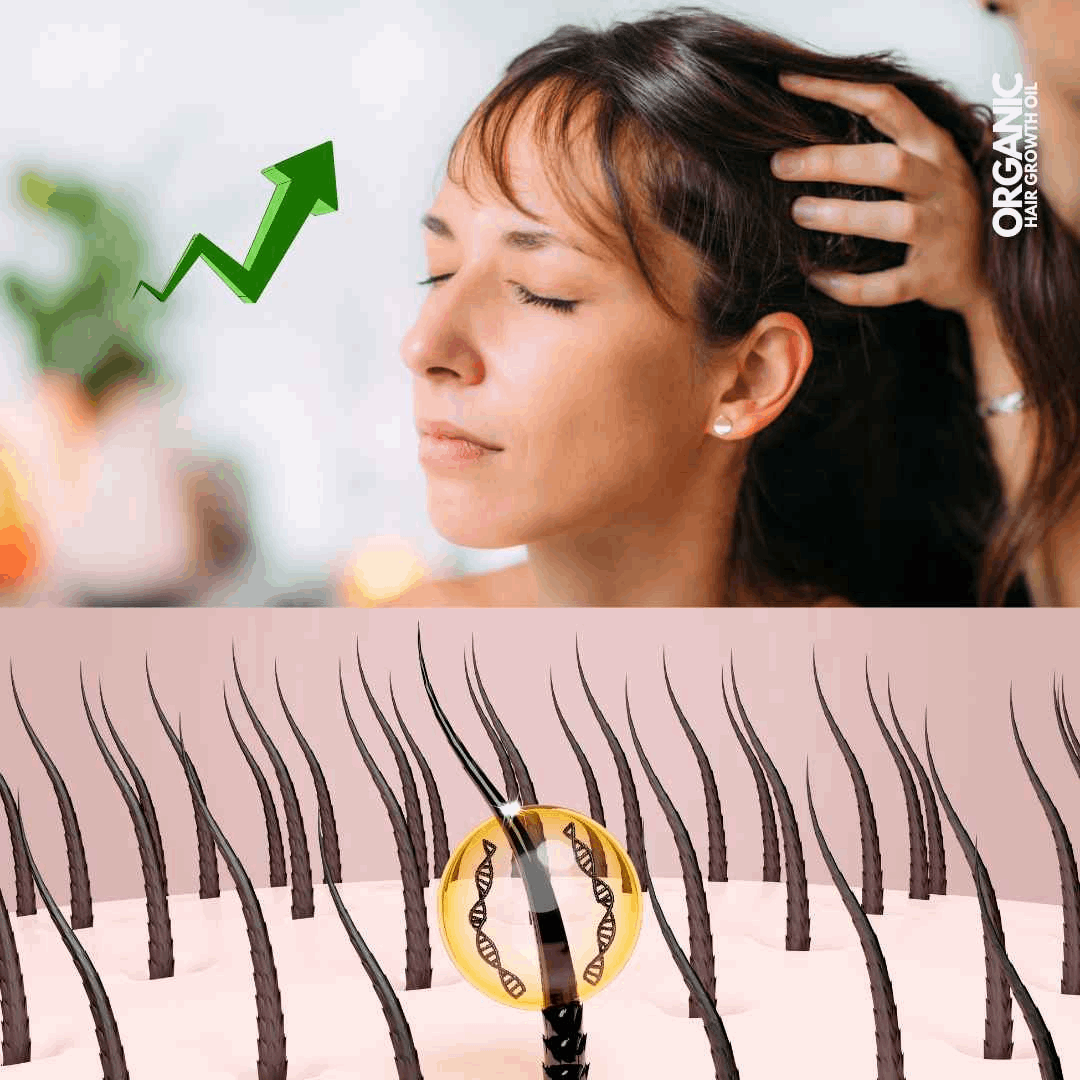 Organic Hair Growth Oil - 135ml - Natural Cold Pressed - The Organic Store
