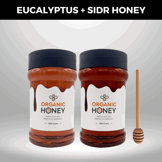 Sidr & Eucalyptus Honey - Pack of 2 kg Bee Honey عسل الخالص - The Organic Store