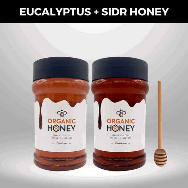 Sidr & Eucalyptus Honey - Pack of 2 kg Bee Honey عسل الخالص - The Organic Store