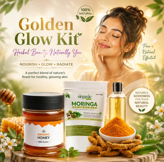 Golden Glow Kit — Honey, Turmeric, Moringa & Almond Oil Brightening Set