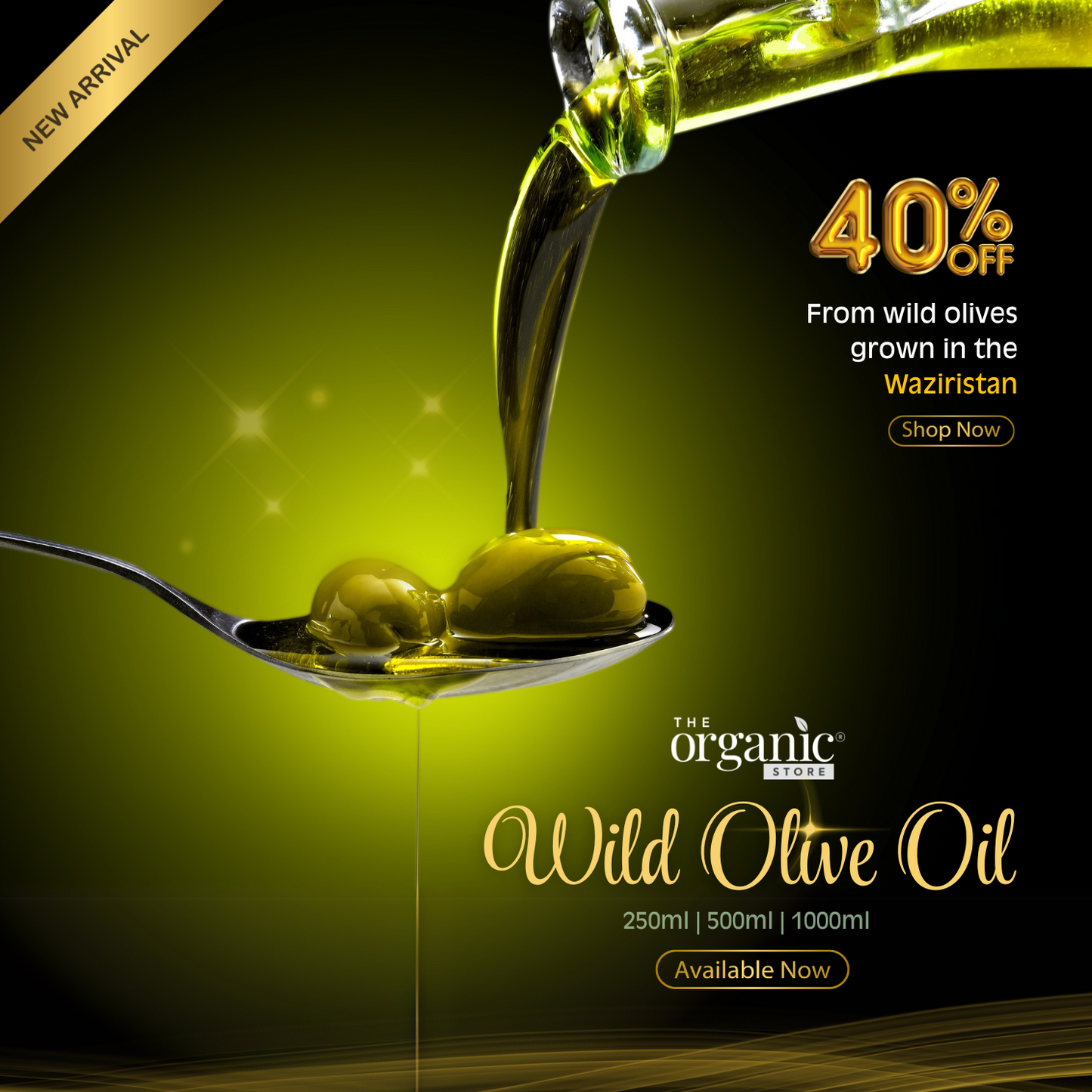 Premium Wild Olive Oil - Free Delivery in Pakistan