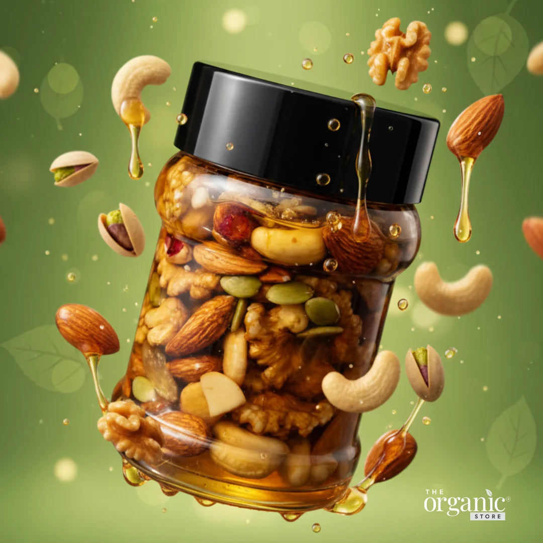 Honey Nuts - Pure Raw Honey with Premium Mixed Nuts