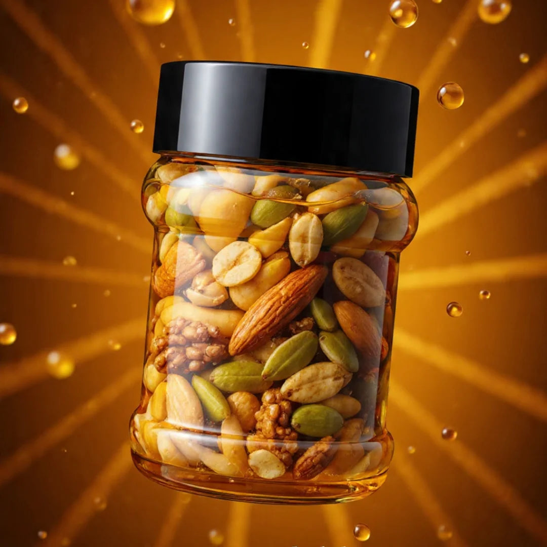 Honey Nuts - Pure Raw Honey with Premium Mixed Nuts