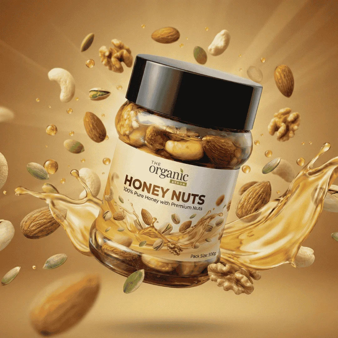 Honey Nuts - Pure Raw Honey with Premium Mixed Nuts