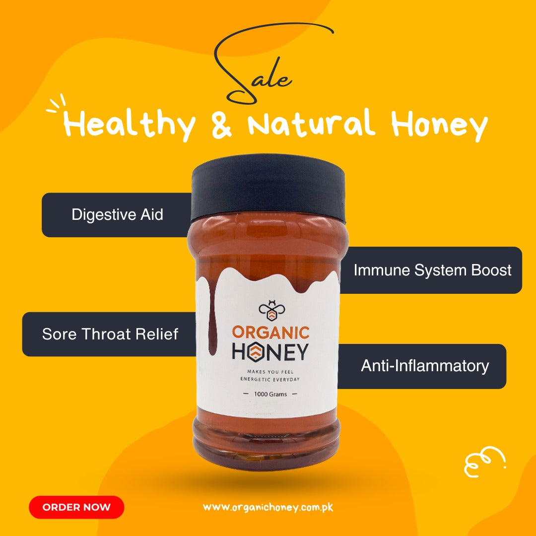 1kg Organic Bee Honey + 500 gm Moringa Leaves Powder