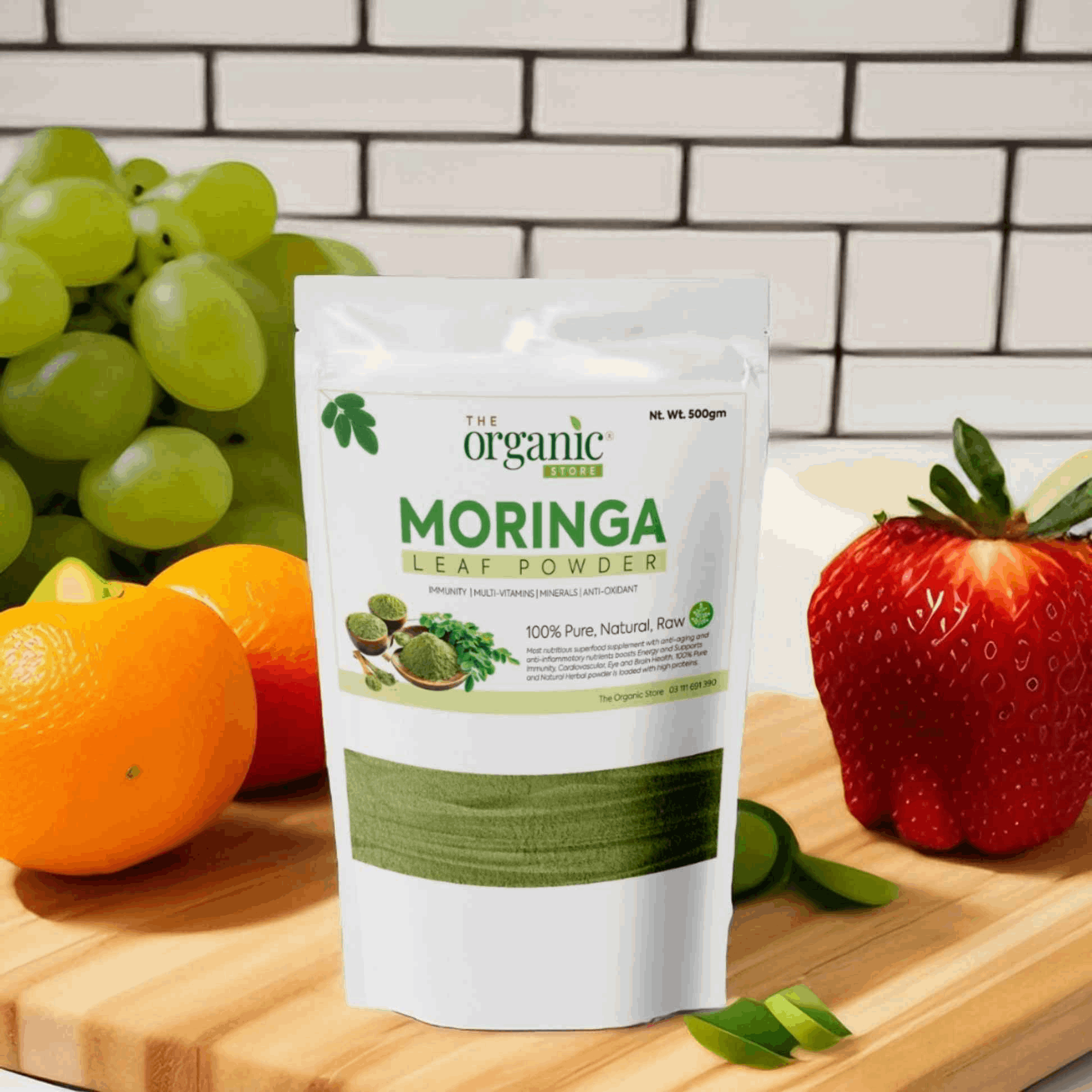 Moringa Leaves Powder - Raw, Pure, Natural - Oleifera - The Organic Store