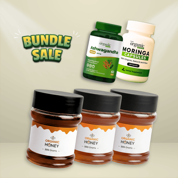 Organic Super Pack – Multiflora & Sidr Honey, Moringa & Ashwagandha Capsules