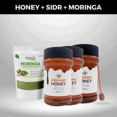 2kg Eucalyptus Honey + 1kg Sidr Honey + 500gm Moringa Powder