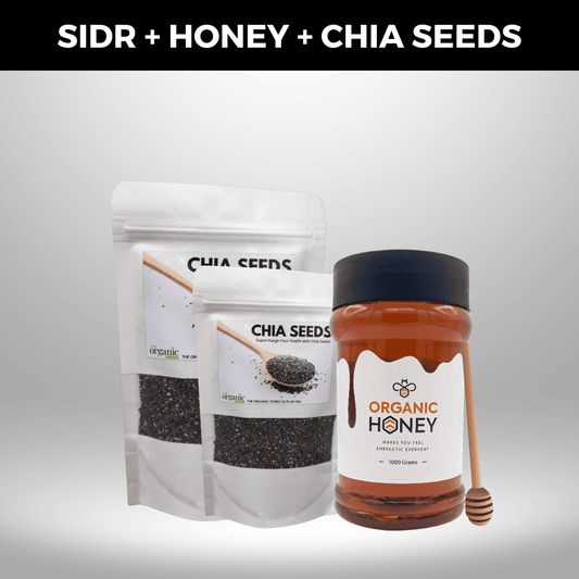 1kg Raw Eucalyptus Honey, 500gm Chia Seeds + Free 200gm Chia Seeds