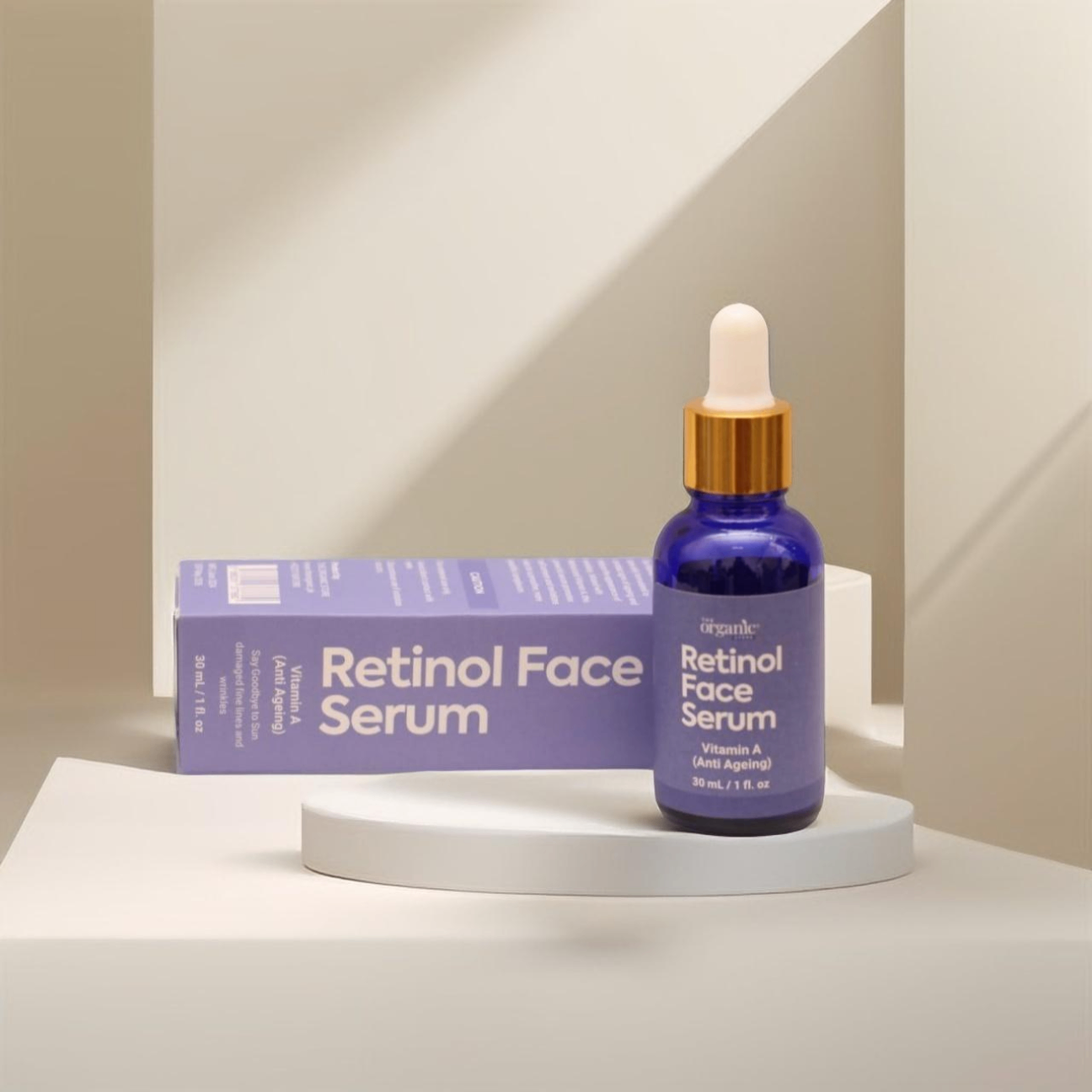 Retinol Serum by The Organic Store - Vitamin A - 30ml - Fragrance Free