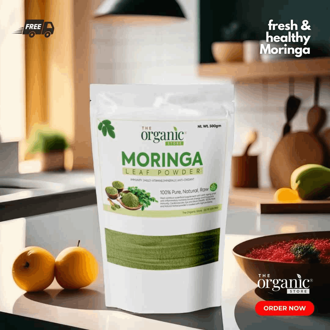 Moringa Leaves Powder - Raw, Pure, Natural - Oleifera - The Organic Store