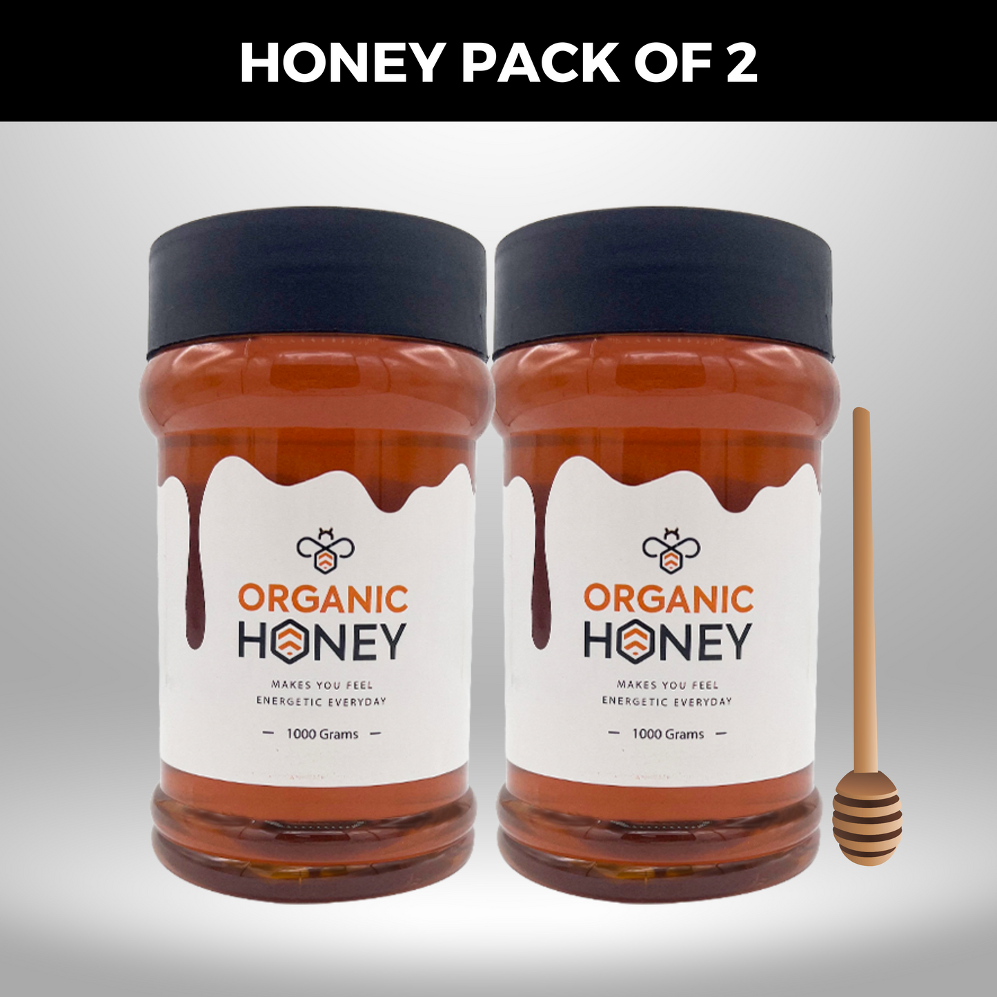 2 KG Eucalyptus Honey - Raw Organic Bee Honey